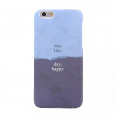 iPhone 6 6s Plus 5.5 - Geometry Color Matching Protective Hard Phone Cover Case - Blue